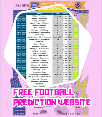 Free score and football prediction